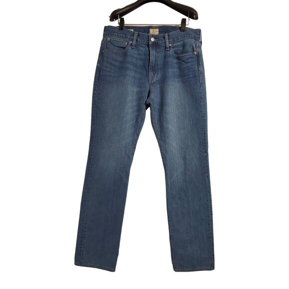 J. Crew Mens Style 770 Straight Leg Medium Wash Jeans Size 32x32 100% Cotton - Picture 1 of 11